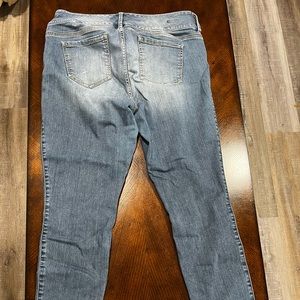 Torrid torn distressed blue jean jeggings, size 16R. High waisted.